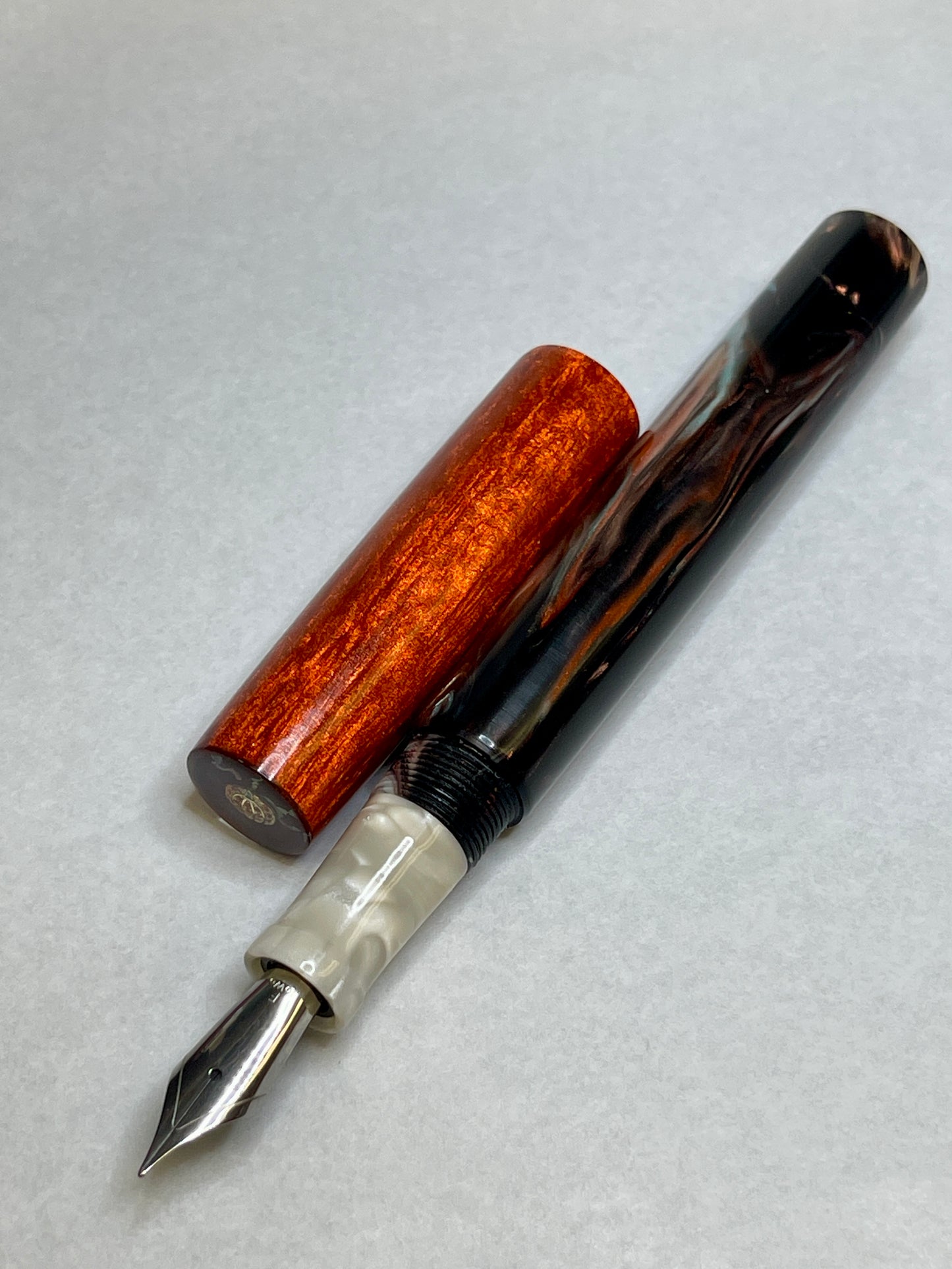 Copper Duel Fountain Pen (Pumpkin)