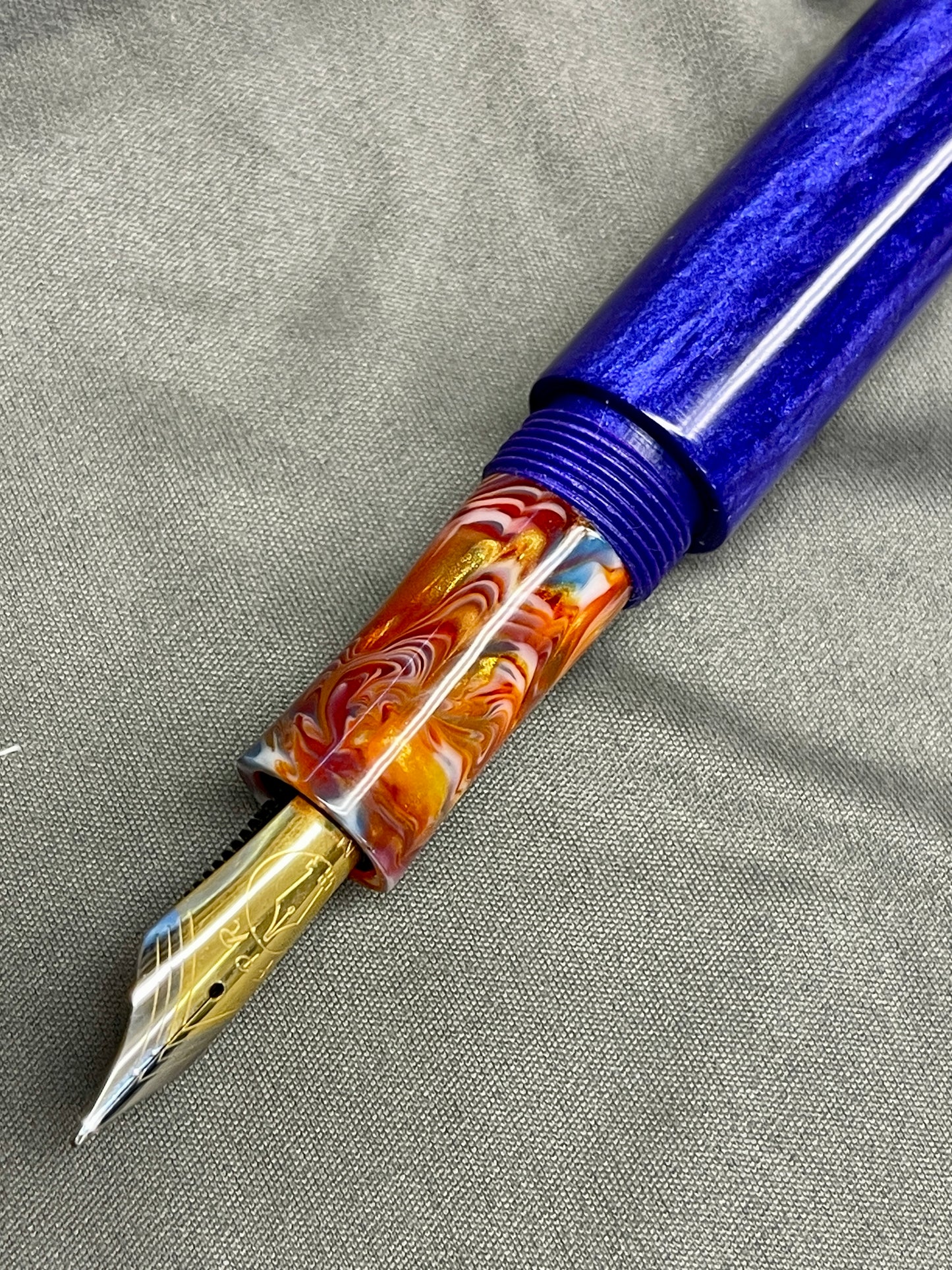 Plum Crazy Purple Pen with clip
