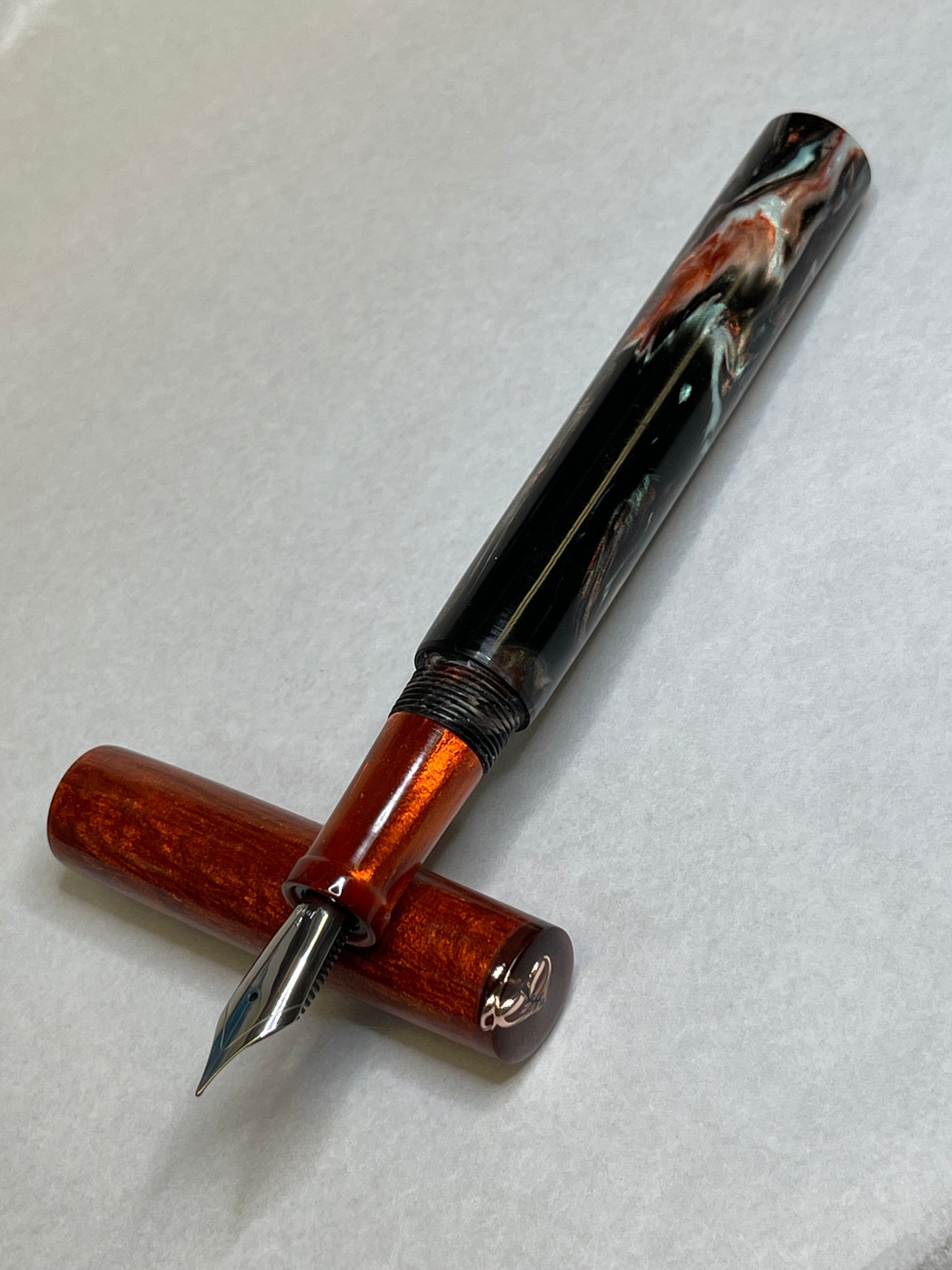 Copper Duel Fountain Pen (Torn Heart)