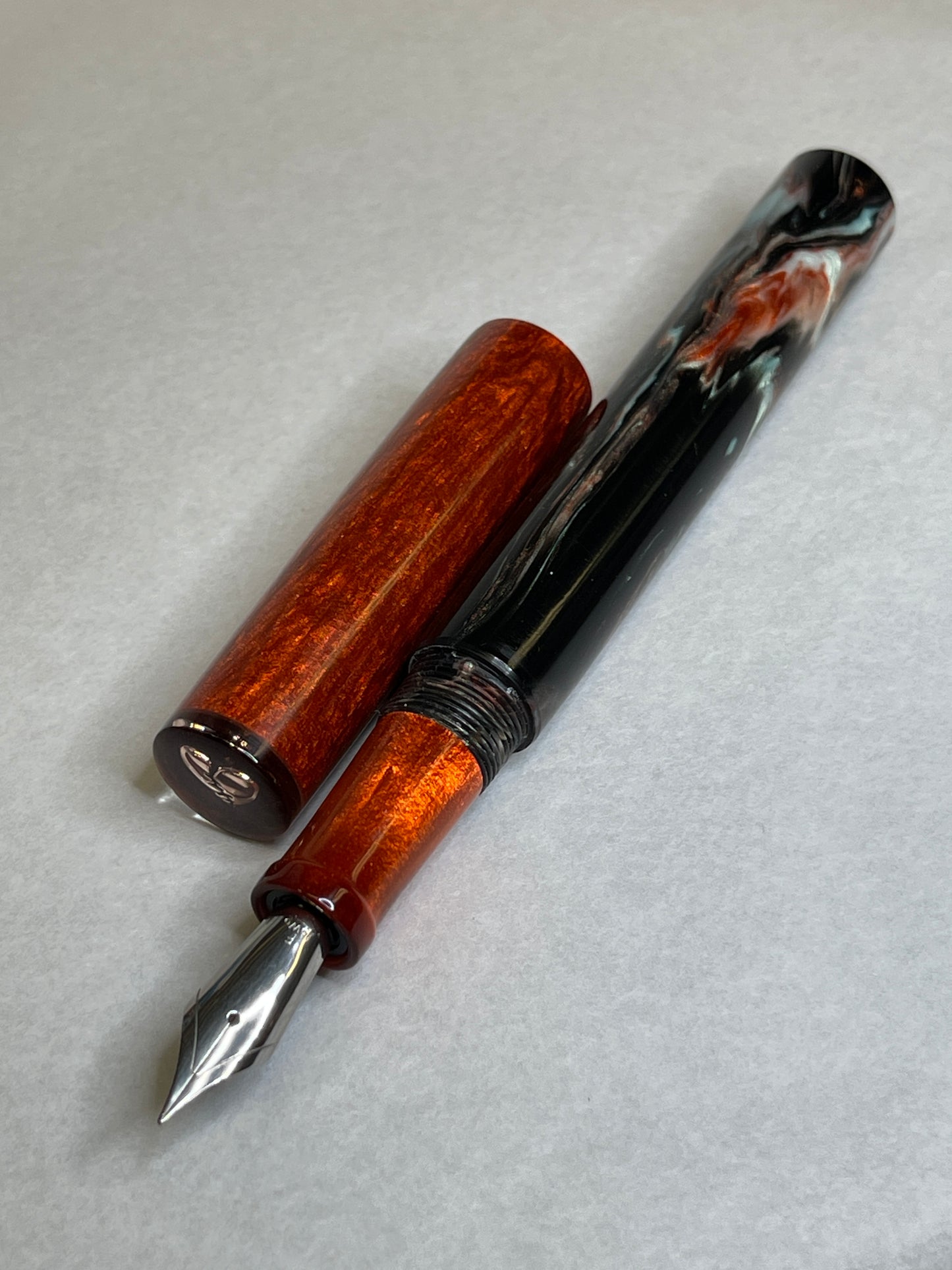 Copper Duel Fountain Pen (Torn Heart)