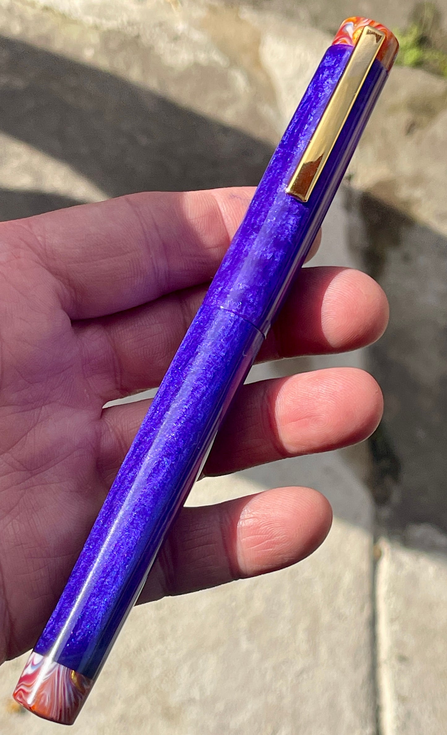 Plum Crazy Purple Pen with clip