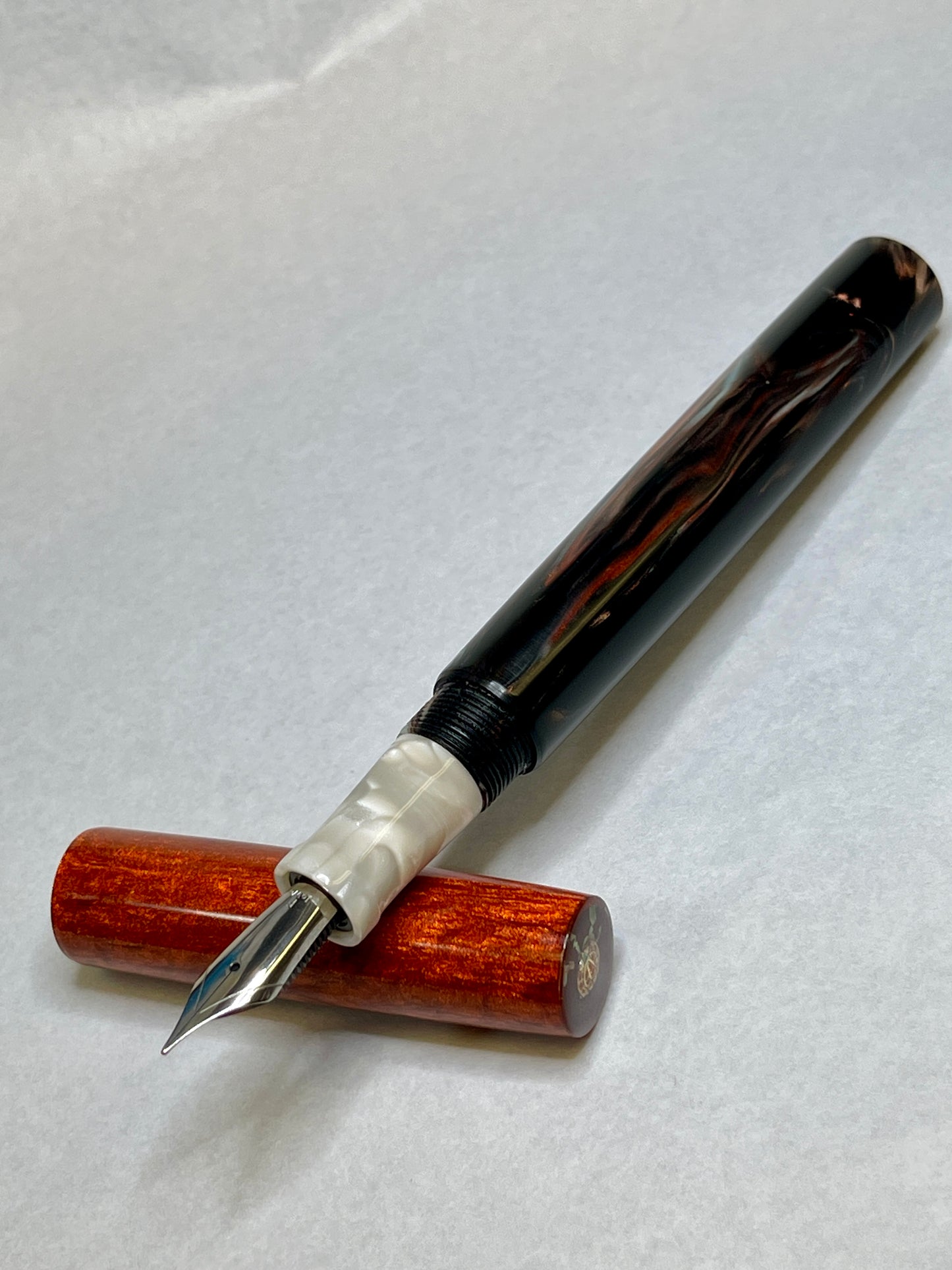 Copper Duel Fountain Pen (Pumpkin)