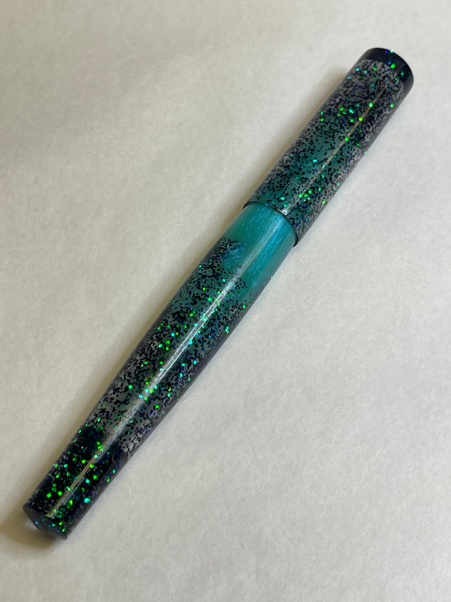 Turquoise Glitter Fountain Pen