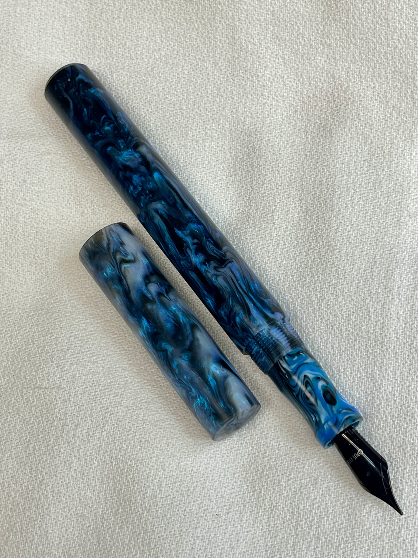 Z - Black & Blue Abalone Fountain Pen