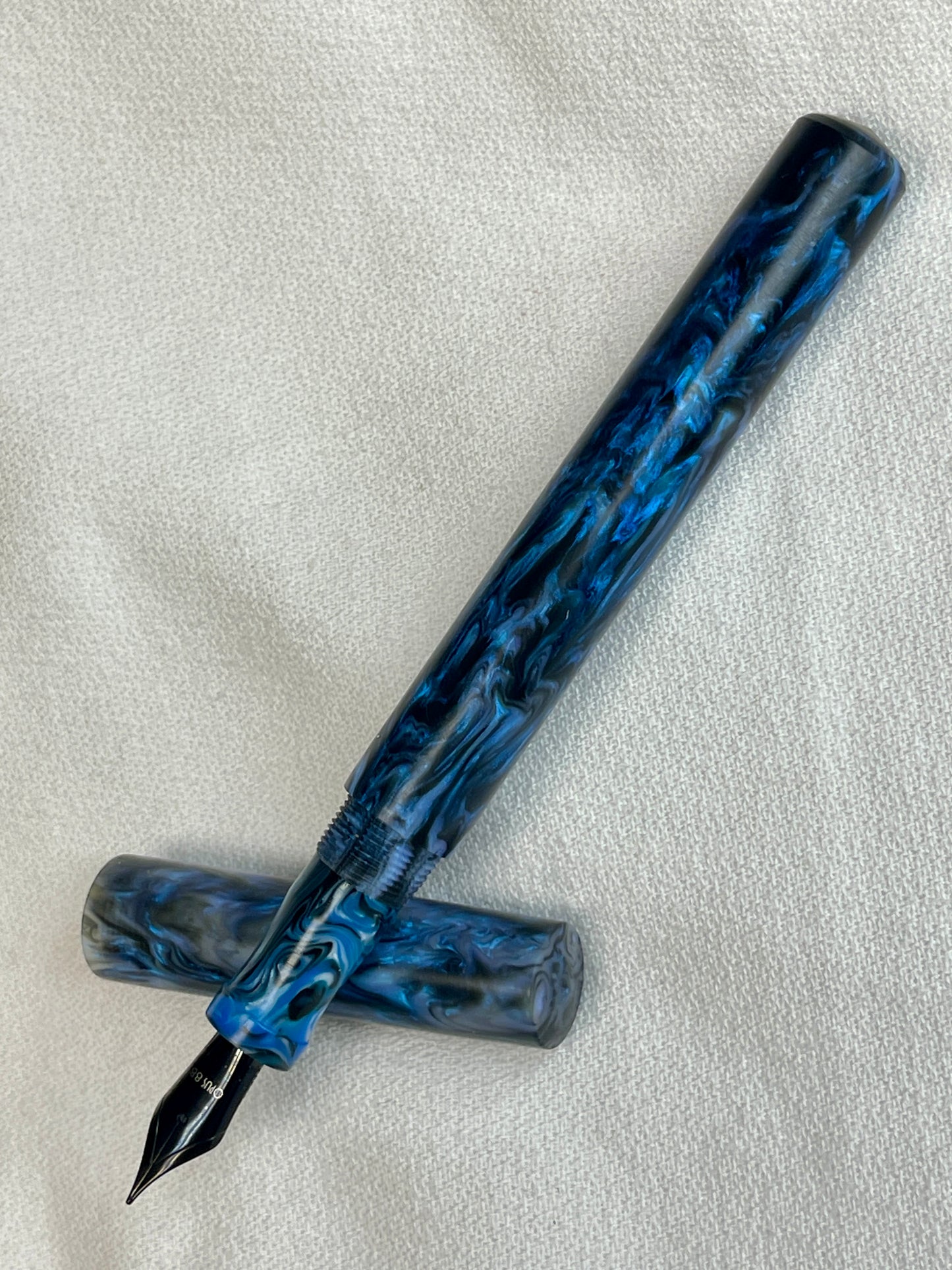 Z - Black & Blue Abalone Fountain Pen