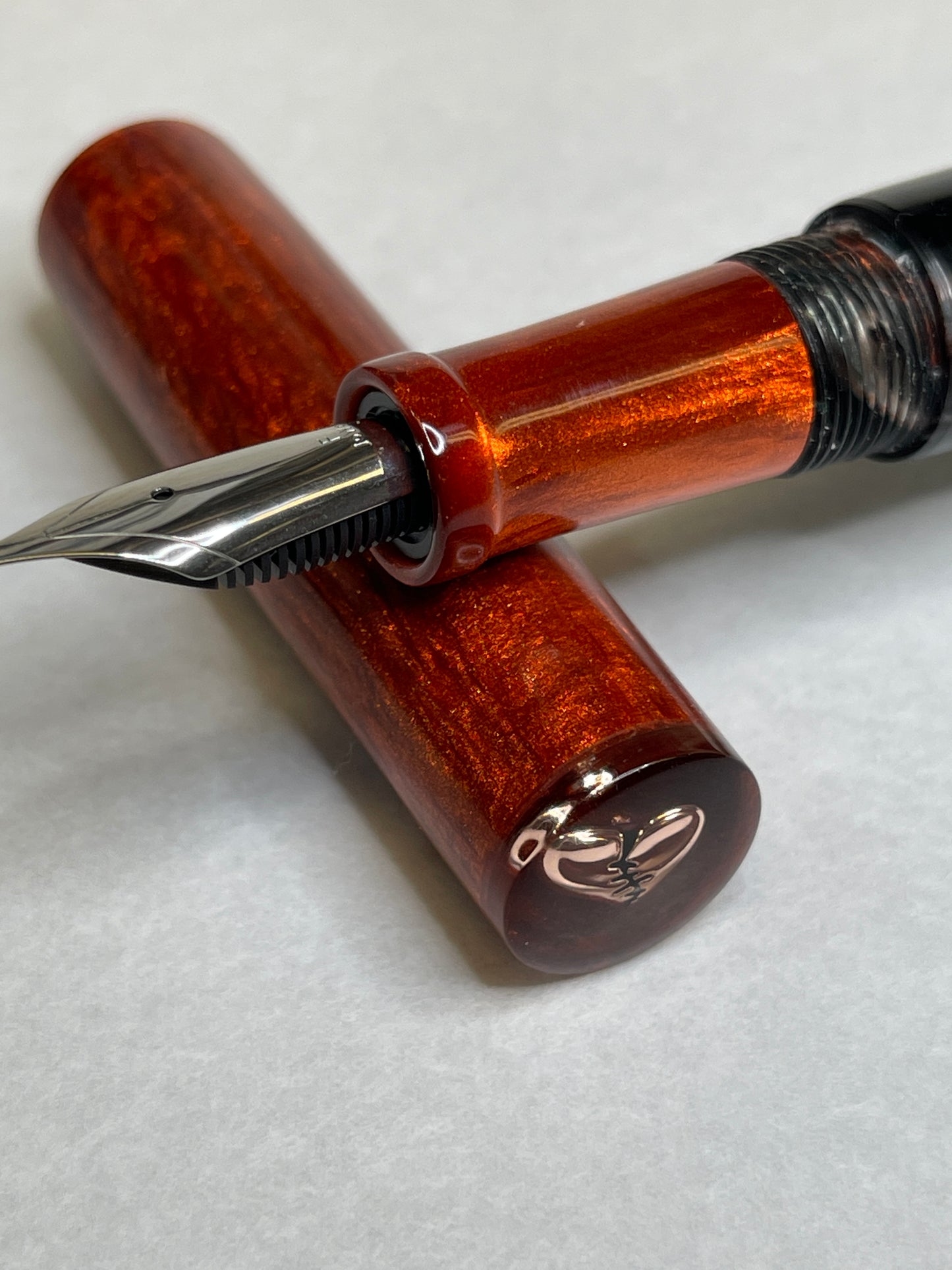 Copper Duel Fountain Pen (Torn Heart)