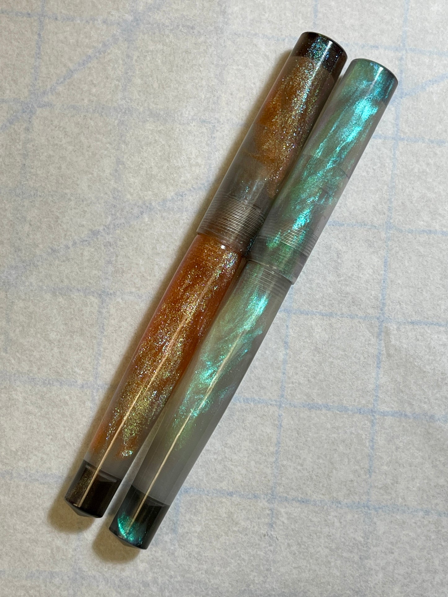 Z - Galaxy Pearl and Spooky Mist Pearl Fountain Pens (Han)