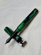 Midnight Citrus Black Cat Alpha Fountain Pen (Jen)