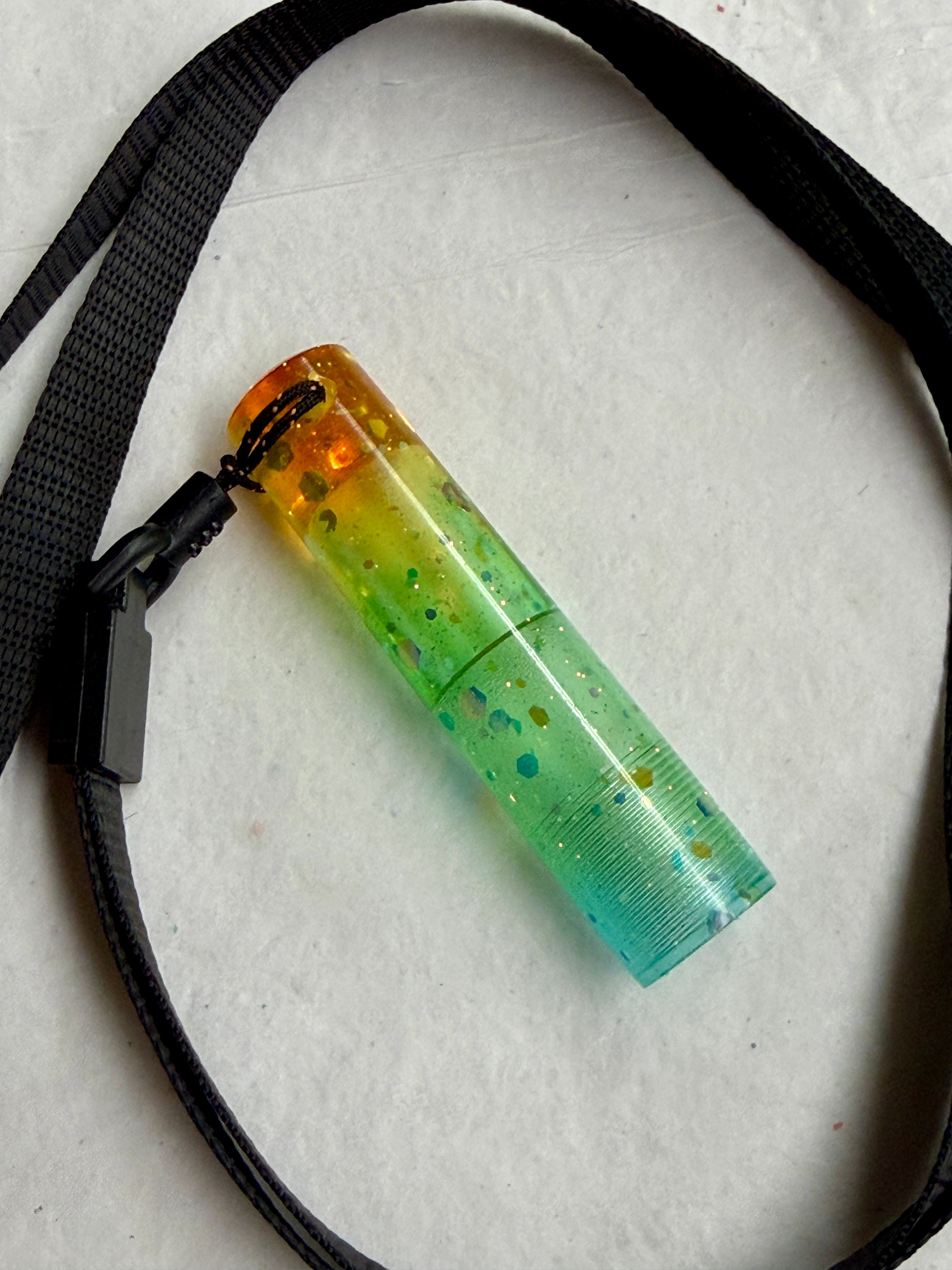 Rainbow Glitter #1 Missing Link Cap with Lanyard