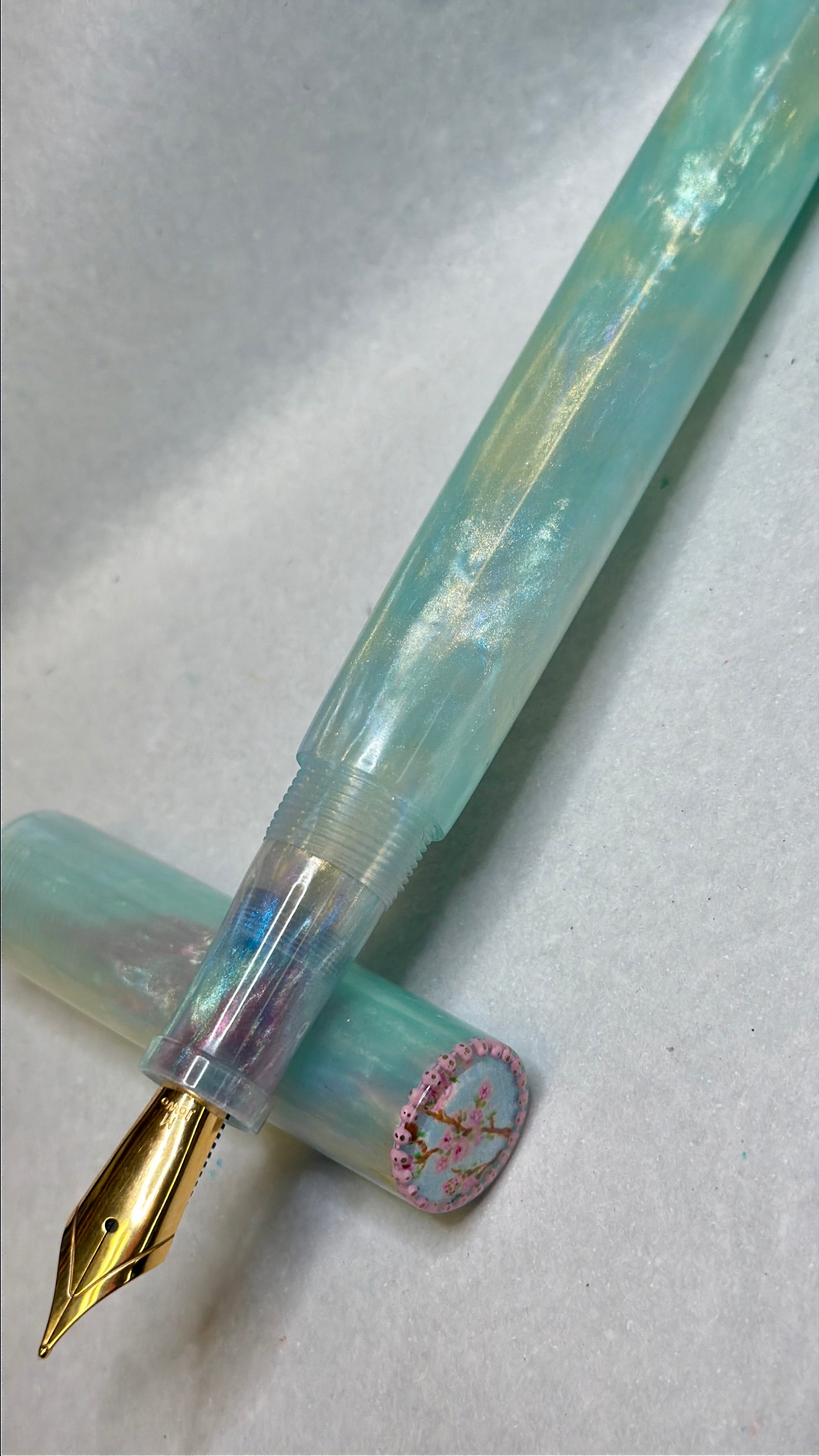 Opaline Extreme Cherry Blossom Alpha Fountain Pen (Meghan)