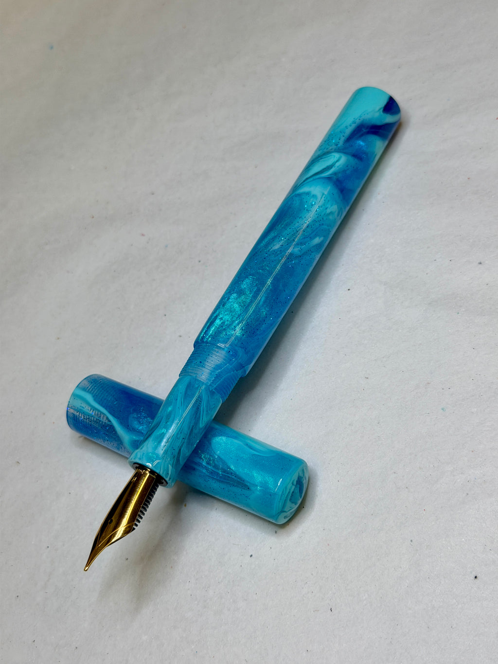 Aquamarine Alpha Fountain Pen - CM
