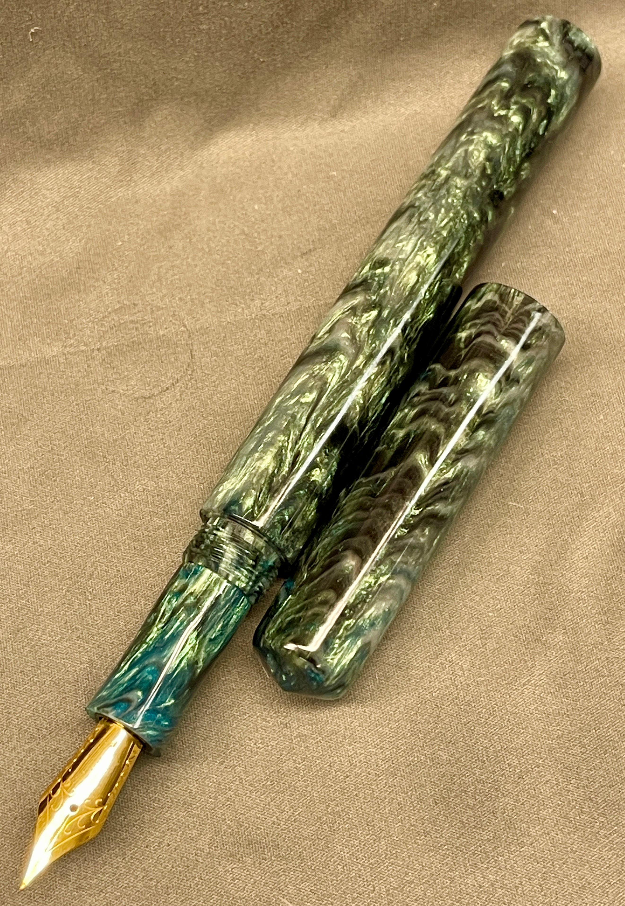 Z - Steel & Teal Pen