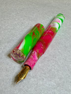 Rosetta Swirl Cheshire Cat Alpha Fountain Pen