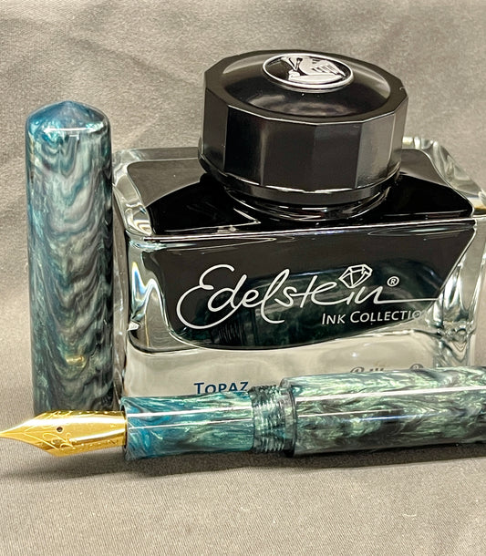 Z - Steel & Teal Pen