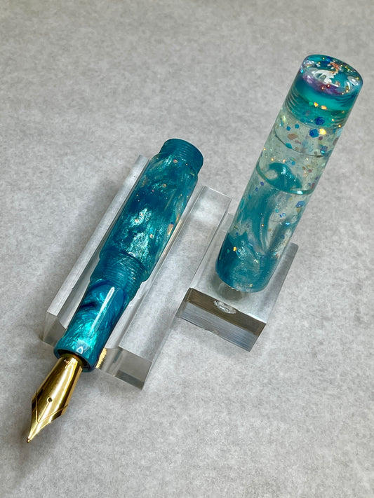 Aqua Velva Fountain Pen (Angelika)