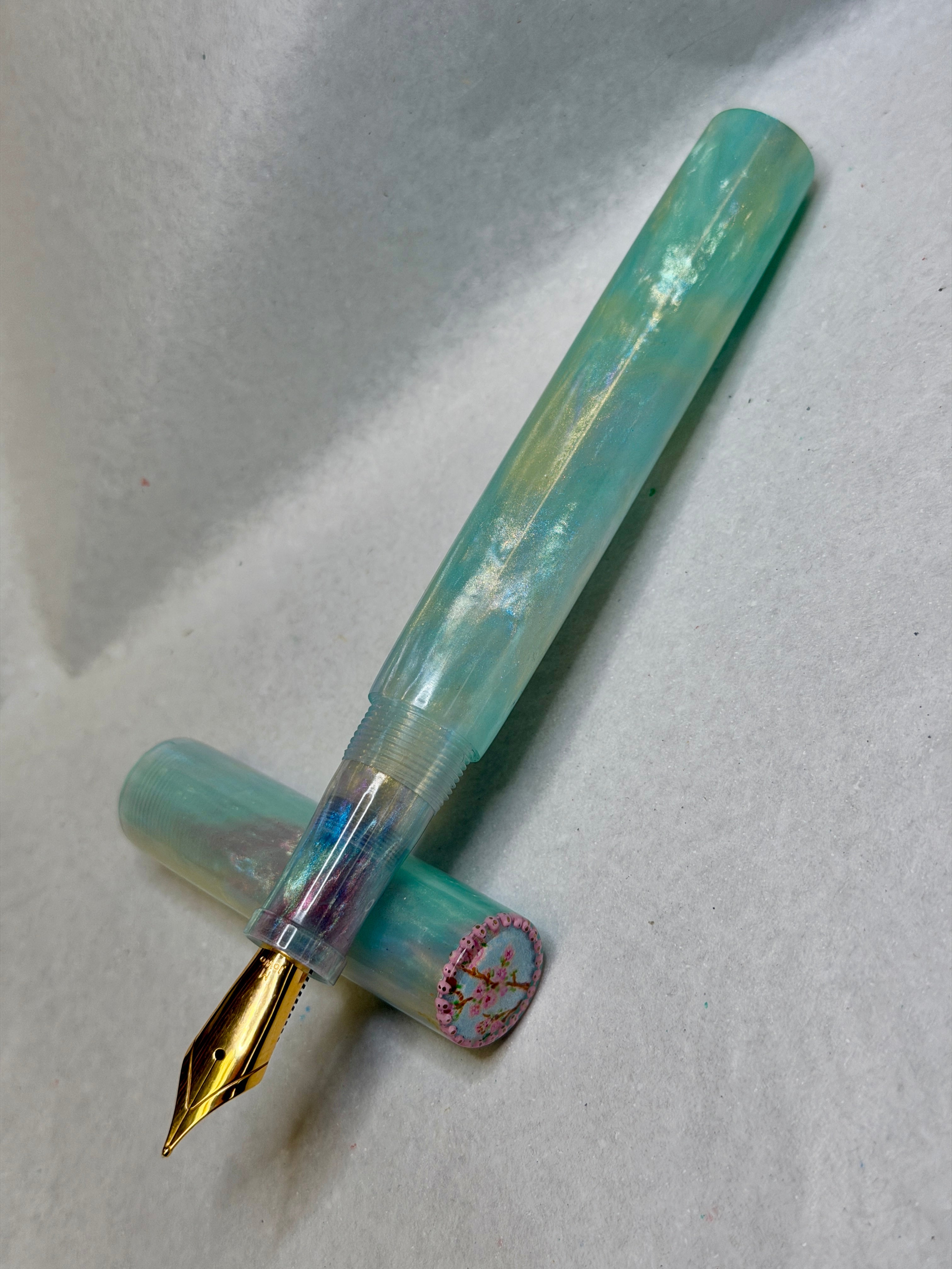 Opaline Extreme Cherry Blossom Alpha Fountain Pen (Meghan)