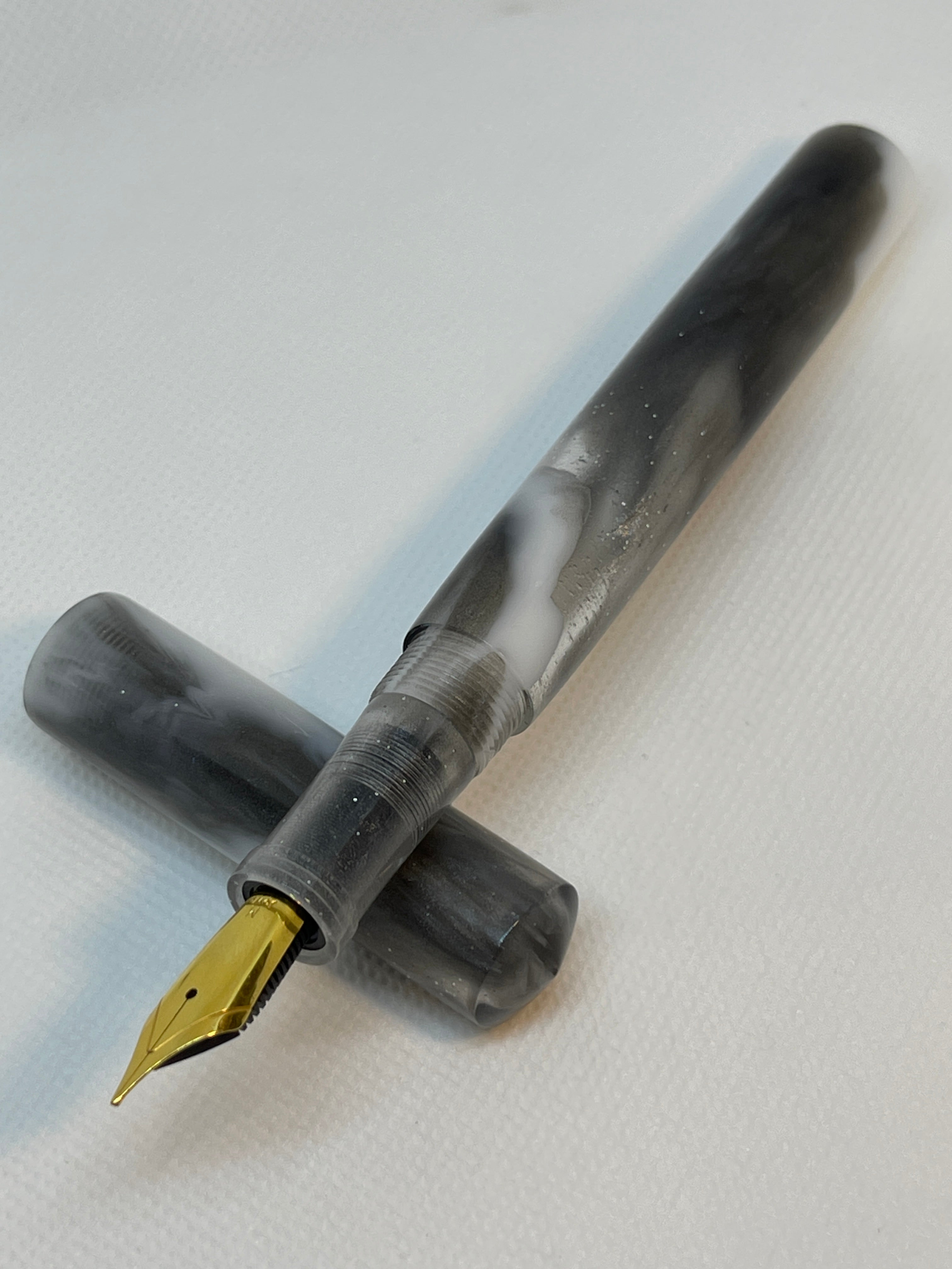 Ghost Black Alpha Petite Fountain Pen