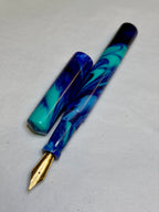 Tranquil Blues Alpha Fountain Pen - CM