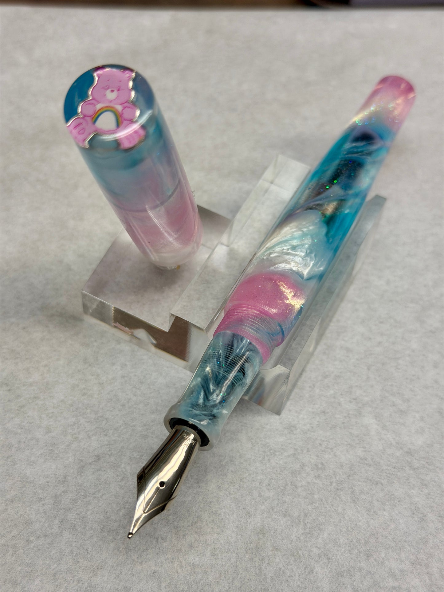 Care Bear Fountain Pen with Finial (Amy)