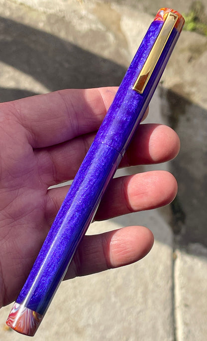 Plum Crazy Purple Pen with clip