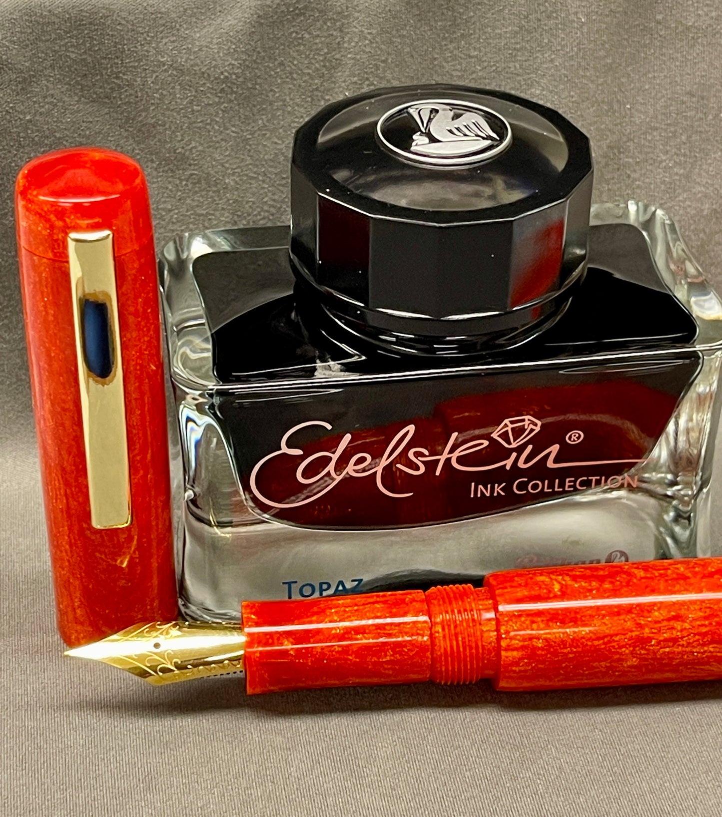 Tangerine Scribbler Pen with clip