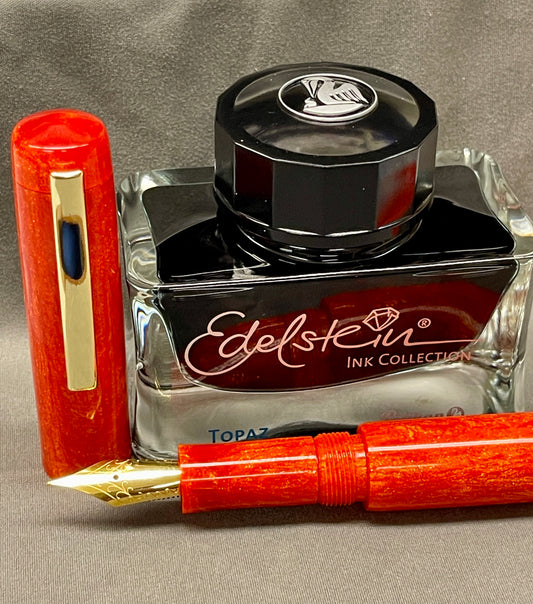 Tangerine Scribbler Pen with clip