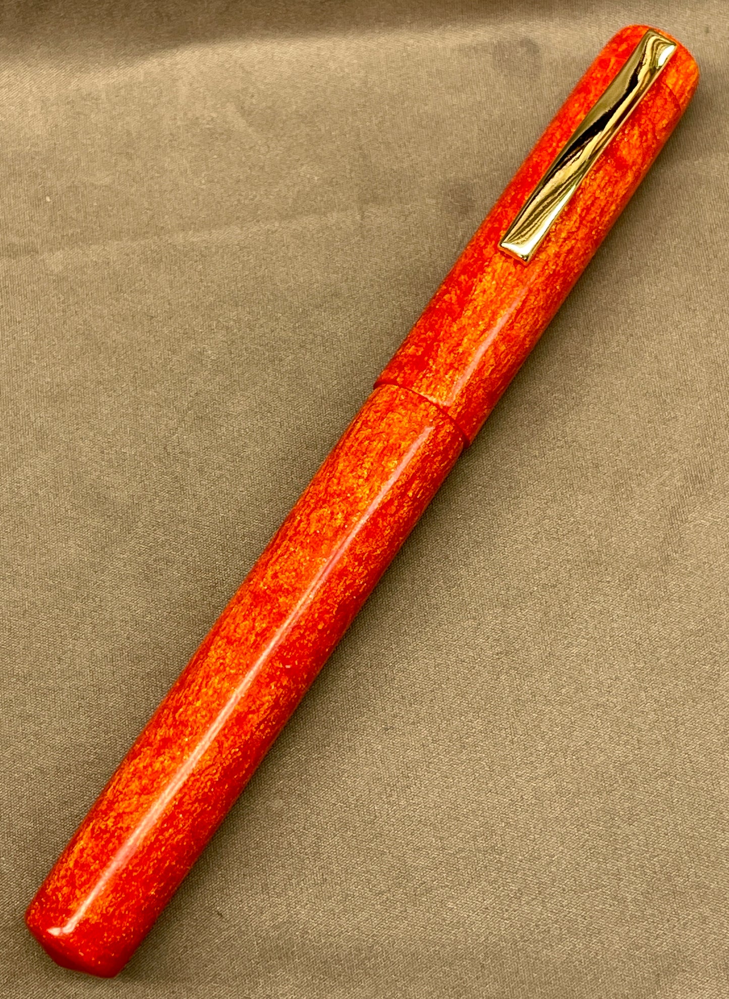 Tangerine Scribbler Pen with clip
