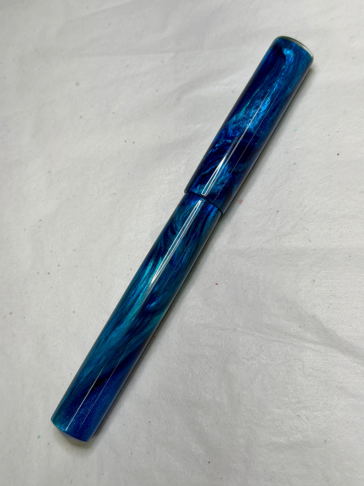 Sapphire Alpha Fountain Pen with finial - CM