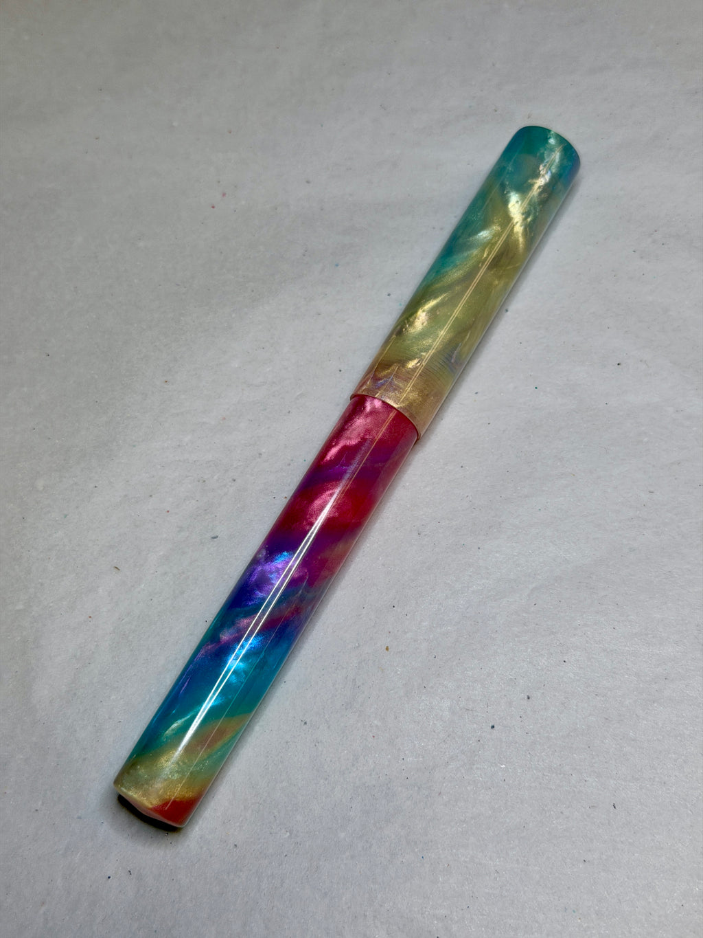 Opaline Extreme Swirl Alpha Petite Fountain Pen - CM