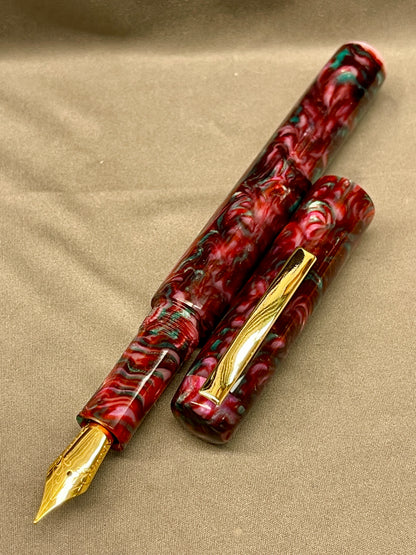 Z - A Thorn Between 2 Roses Pen with clip (David)