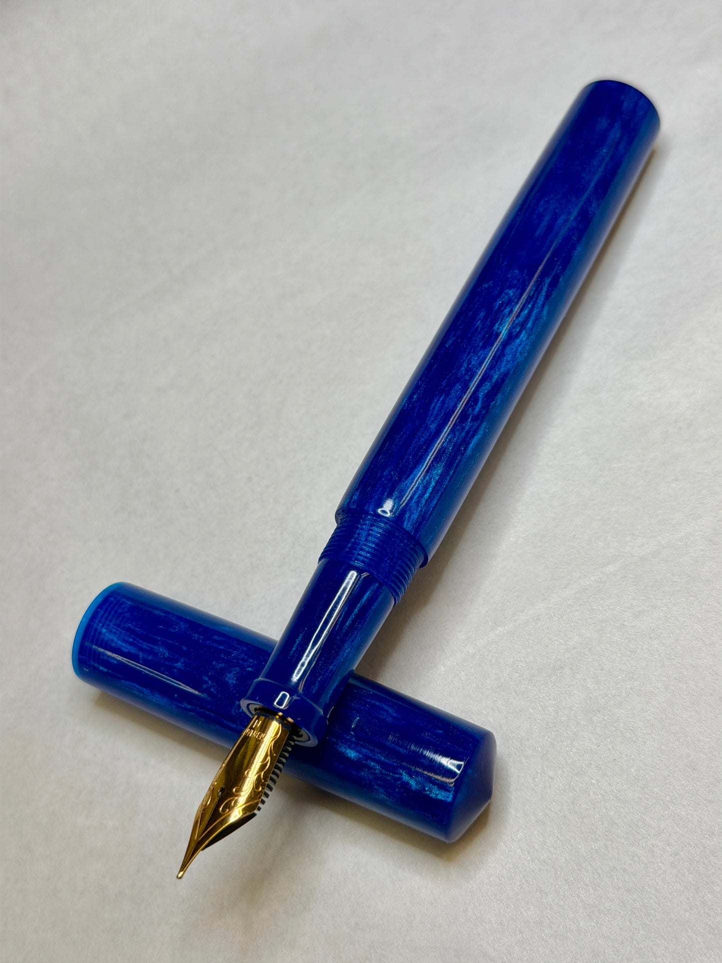 Custom Blue Fountain Pen