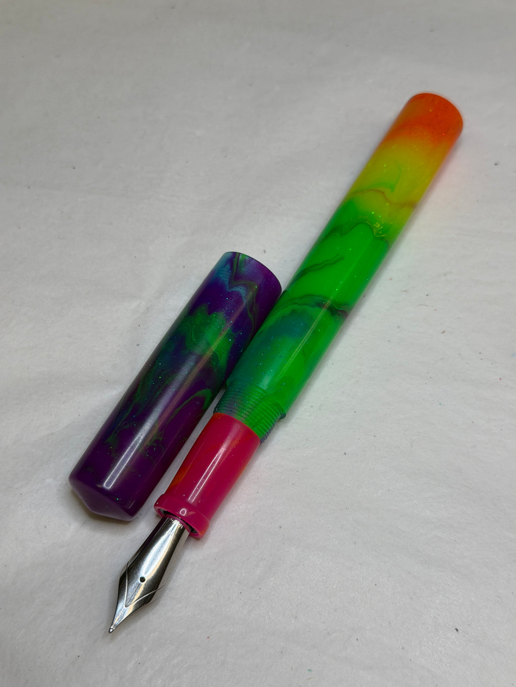 Neon Rainbow Alpha Fountain Pen - CM
