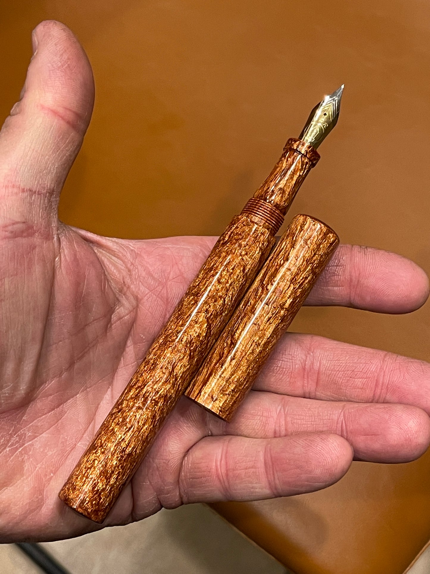 Z - Antique Bronze Pearl Fountain Pen (Katie)