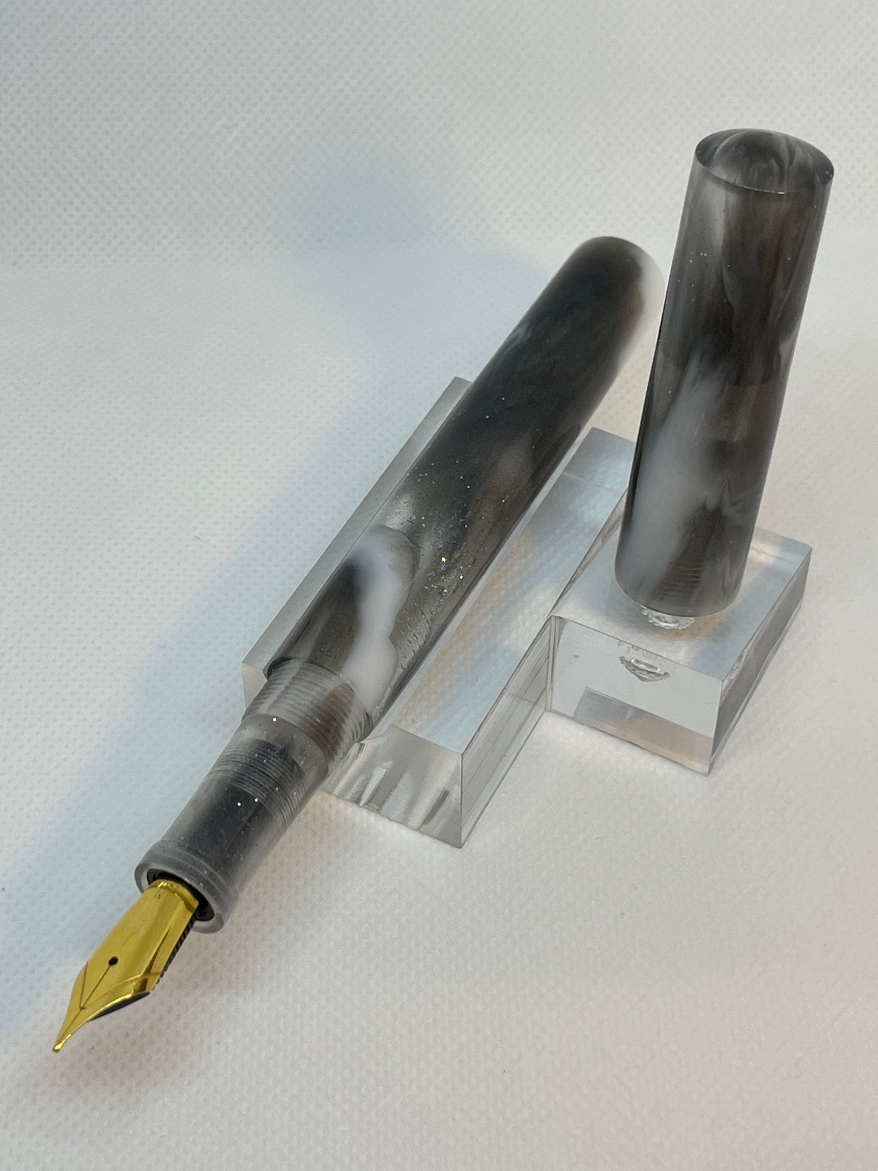 Ghost Black Alpha Petite Fountain Pen