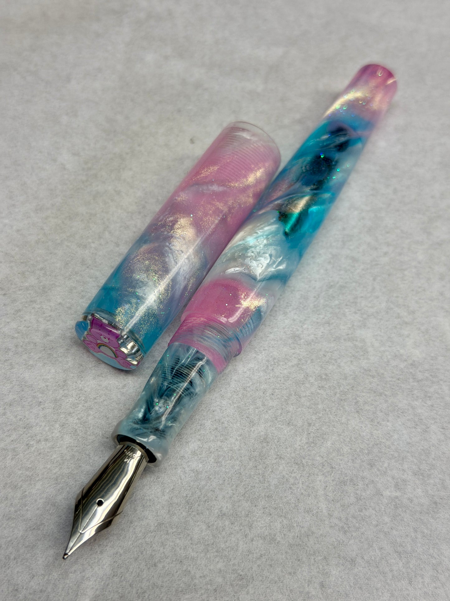 Care Bear Fountain Pen with Finial (Amy)