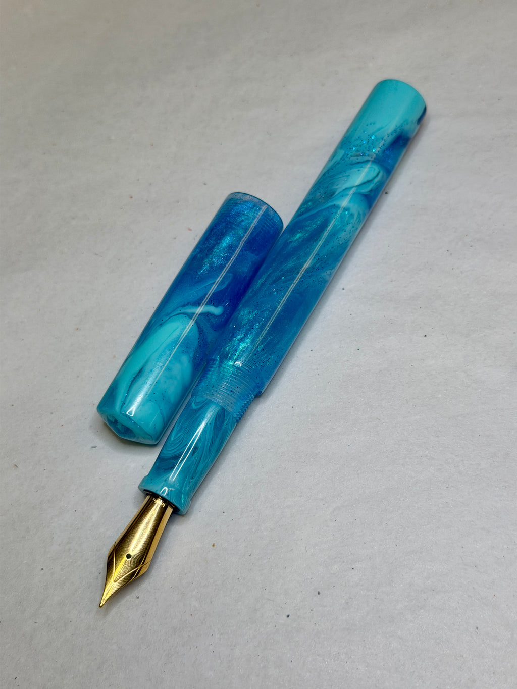 Aquamarine Alpha Fountain Pen - CM