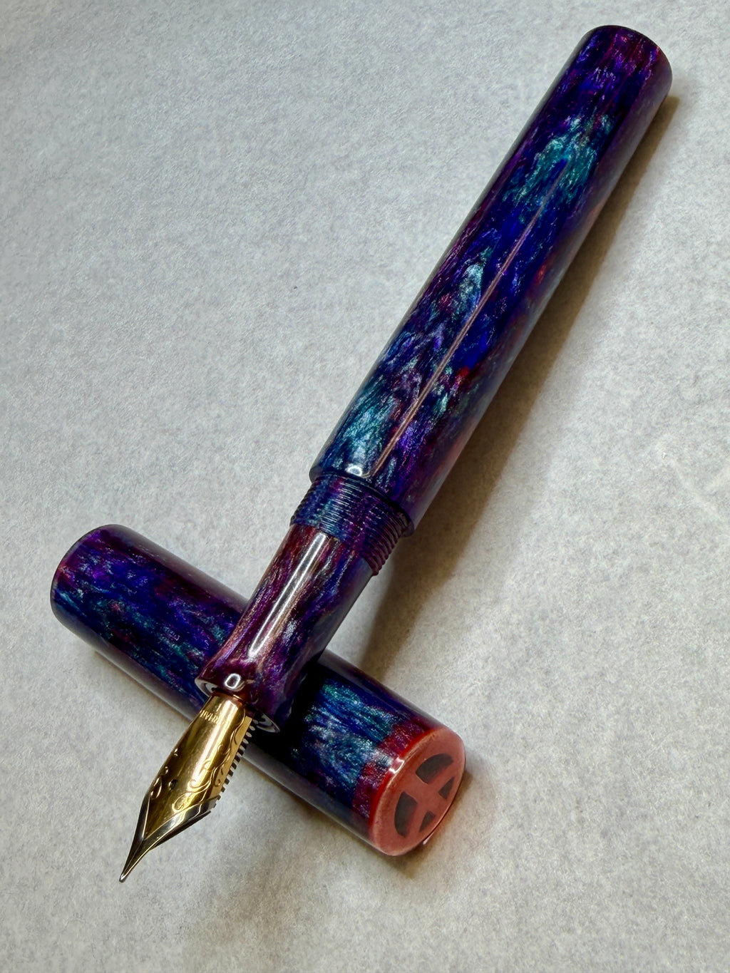 Psychedelic Peace Out #1 Alpha Fountain Pen