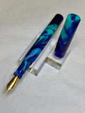 Tranquil Blues Alpha Fountain Pen - CM