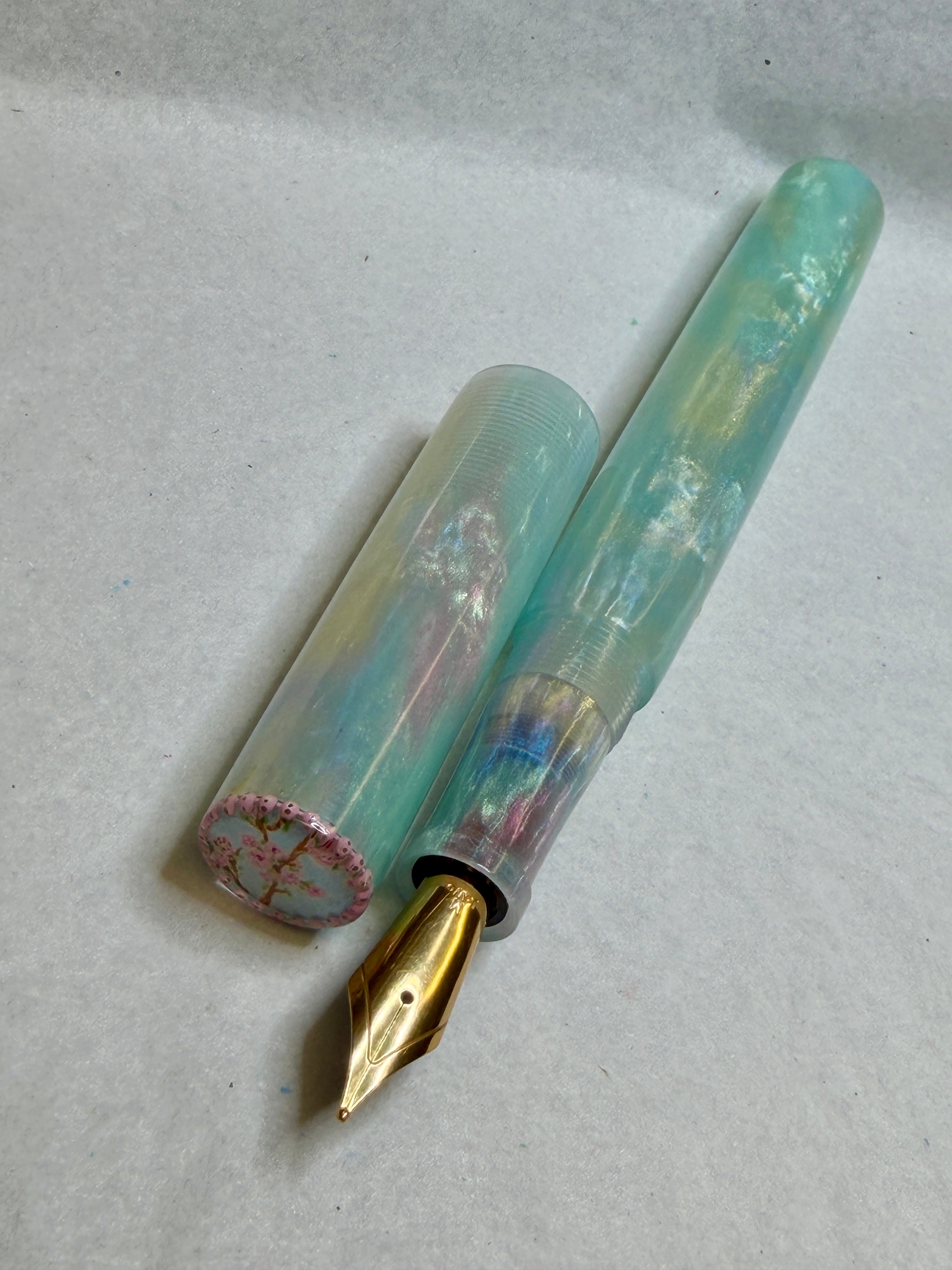Opaline Extreme Cherry Blossom Alpha Fountain Pen (Meghan)