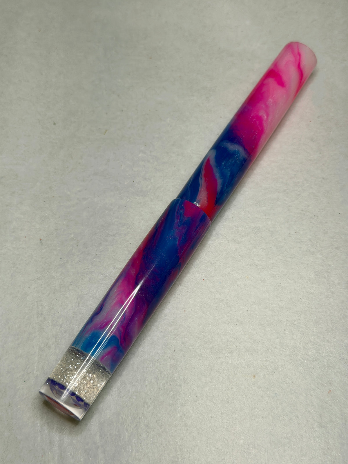 Synthwave Glitter Cat Fountain Pen