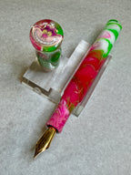 Rosetta Swirl Cheshire Cat Alpha Fountain Pen