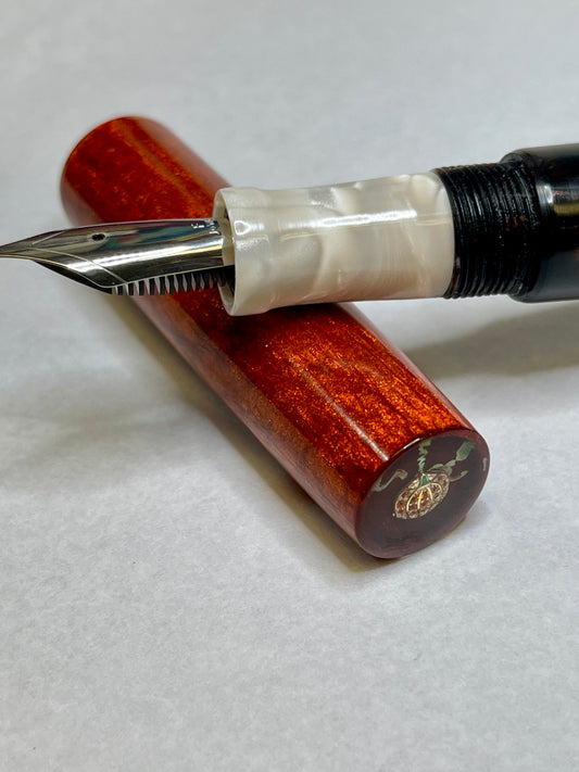 Copper Duel Fountain Pen (Pumpkin)