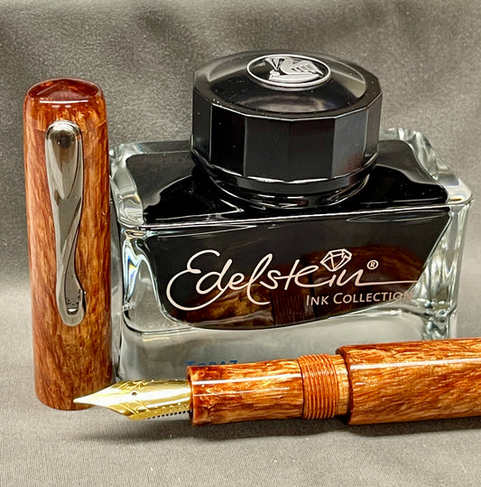 Z - Antique Bronze Pearl Pen with clip
