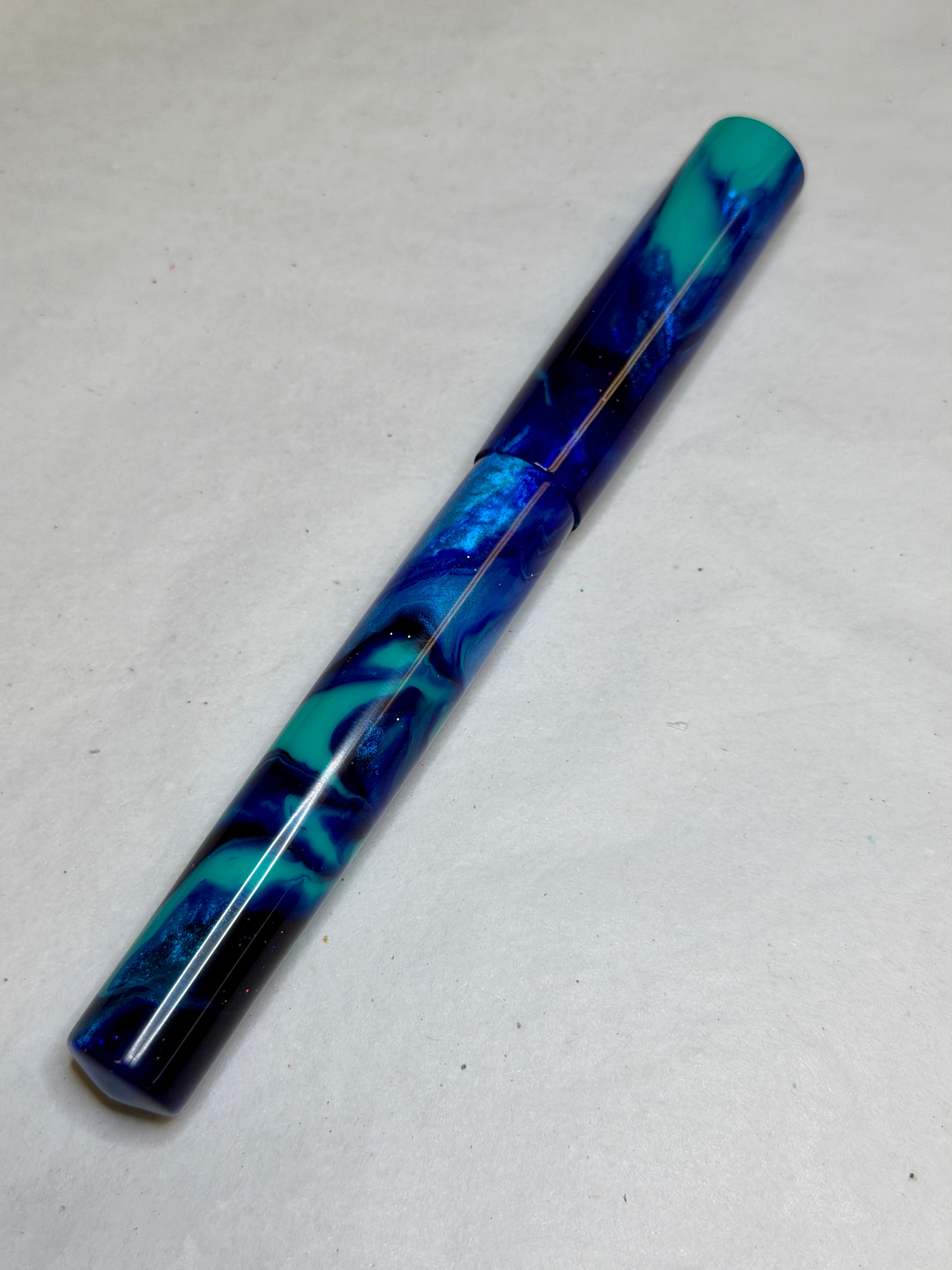 Tranquil Blues Alpha Fountain Pen - CM