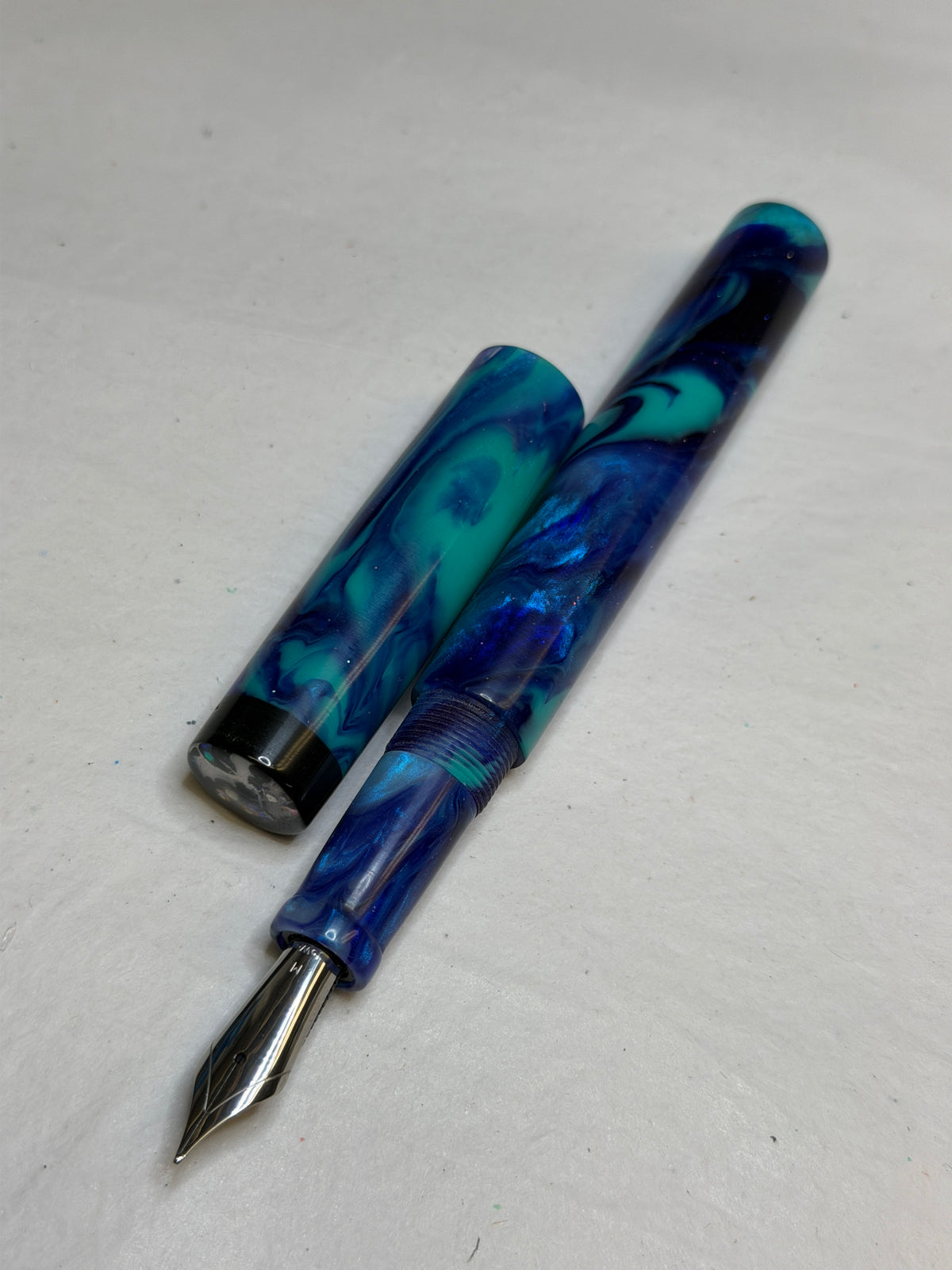 Tranquil Blues Alpha Fountain Pen - CM