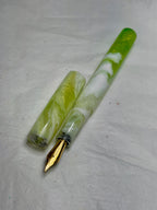 Peridot Alpha Fountain Pen with finial - CM