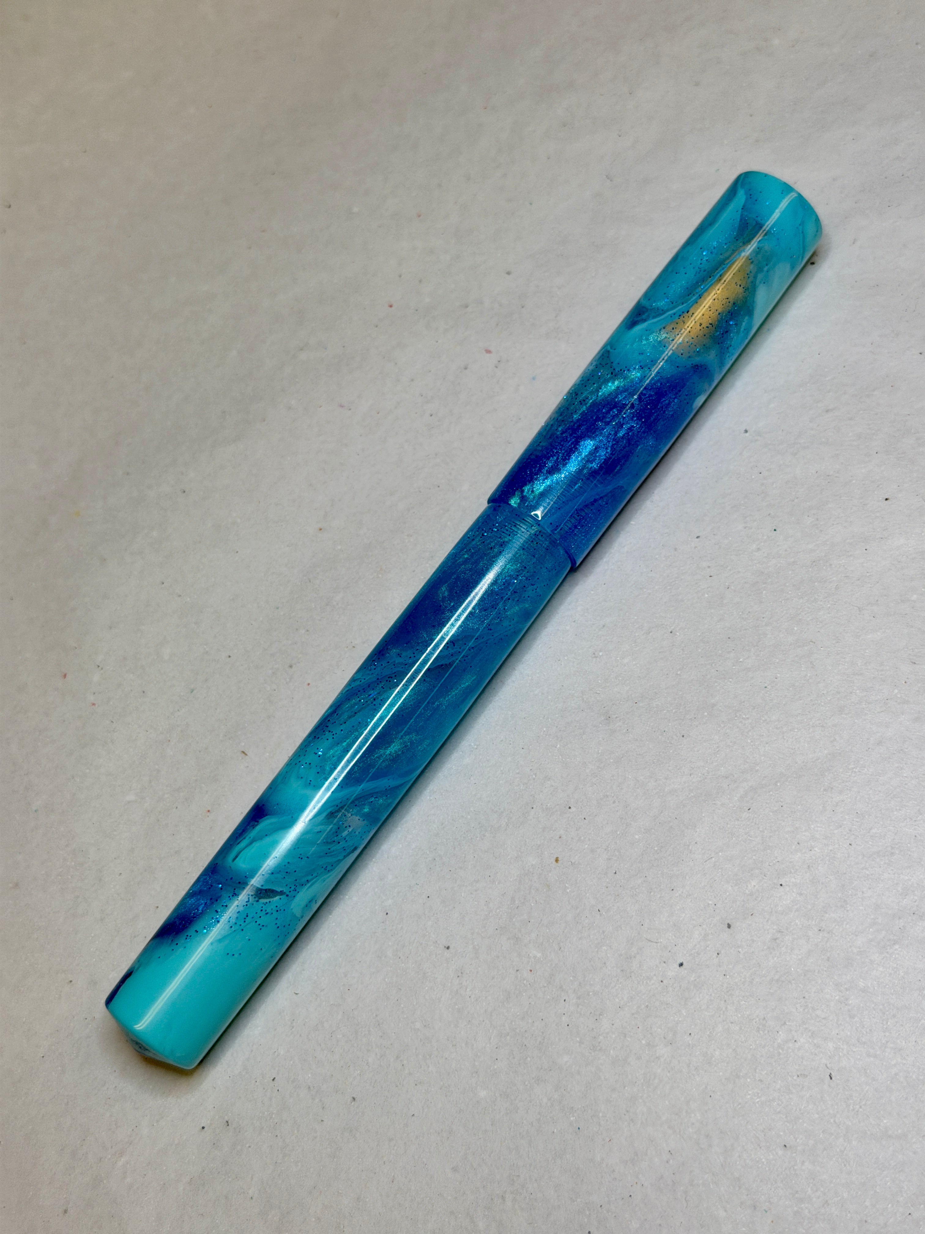 Aquamarine Alpha Fountain Pen - CM