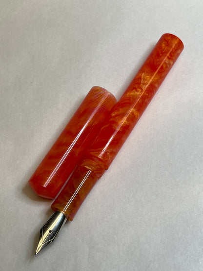 Orange Abalone Fountain Pen