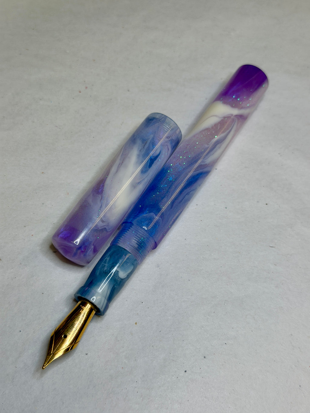 Violet Beauregard Alpha Fountain Pen - CM (Carolena)