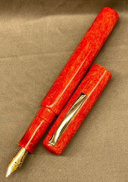 Tangerine Scribbler Pen with clip